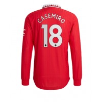 Fotbalové Dres Manchester United Casemiro #18 Domácí 2022-23 Dlouhý Rukáv
